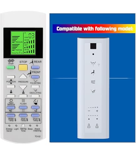 Replacement Remote Control for TOTO Washlet Bidet Toilet Seat